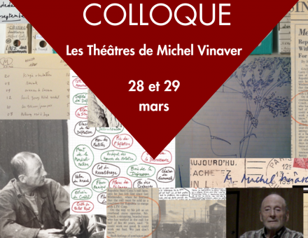 Colloque sur "Les Théâtres de Michel Vinaver", les 28 et 29 mars - BSB 2024