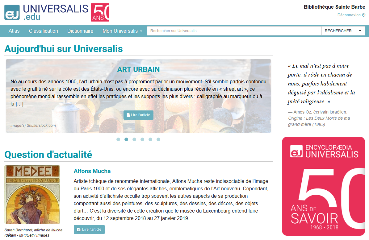 site web universalis