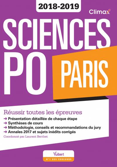 SciencesPo Paris 2018 2019 Vuibert