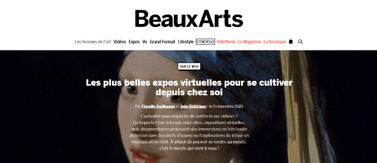 beaux arts magazine site web