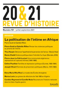 couverture 21 21 Revue d histoire 2022