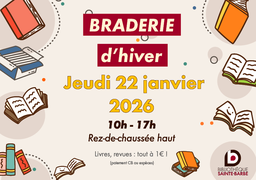 affiche braderie hiver 2026 Pa