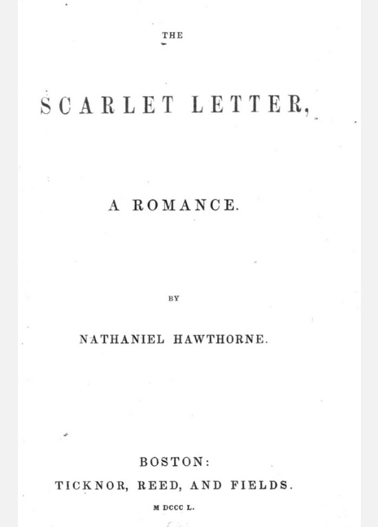 The scarlett letter