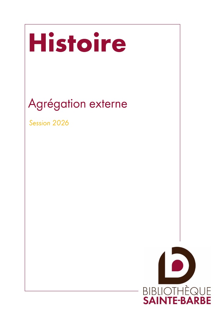 bibliographie histoire agregation 2023
