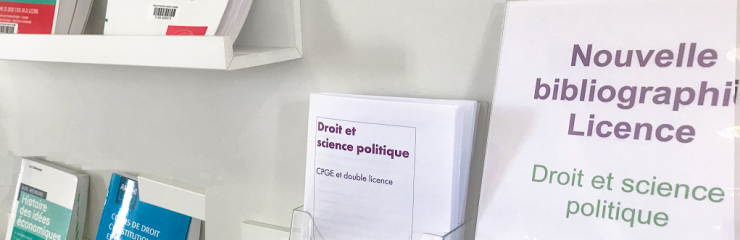 Nouveautés en droit et science politique - BSB 2021