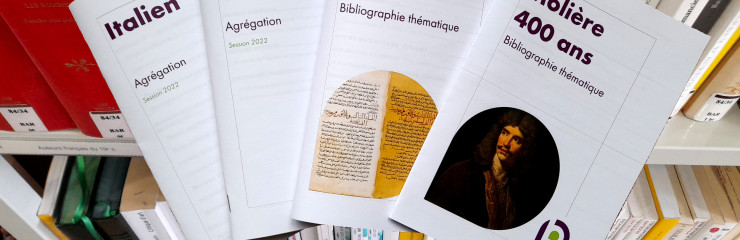 Nouvelles bibliographies d'agrégation, bibliographie Molière et bibliographie Littérature arabe - BSB 2022