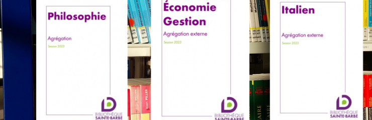 Bibliographies d'agrégation en italien et économie-gestion - BSSB 2022