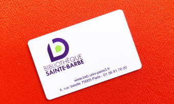 Carte de la bibliothèque Sainte-Barbe -  BSB 2023