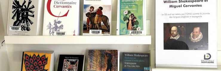 Sélection d'ouvrages de Cervantes et Shakespeare - BSB 2024