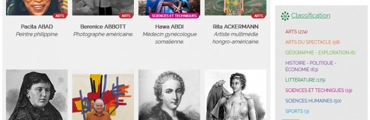 Nouvelle ressource numérique : Dictionnaire universel des créatrices - BSB 2024