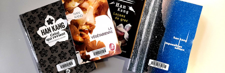 Ouvrages de Han Kang, Prix Nobel de littérature 2024, disponibles à la BSB
