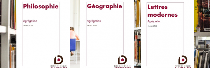 Bibliographies d'agrégation 2025 - BSB 2024
