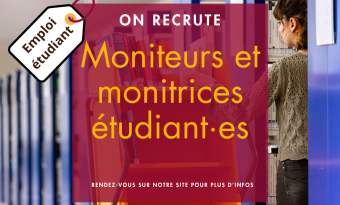 Campagne de recrutement des monitrices et moniteurs étudiant·es - BSB 2025