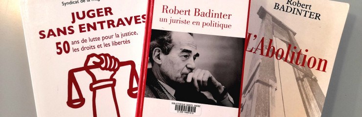 Sélection d'ouvrages à l'occasion de la panthéonisation de Robert Badinter - BSB 2025