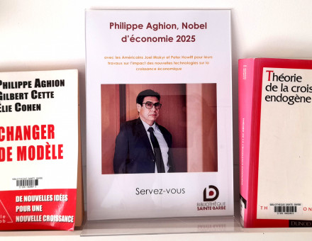 Ouvrages de Philippe Aghion, Prix Nobel 2025 d'économie, disponibles à la BSB - BSB 2025