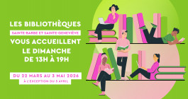Ouverture 6 dimanches de 13h à 19h en mars, avril et mai 2026 - BSB 2026
