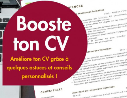 Atelier Booste ton CV - BSB 2026