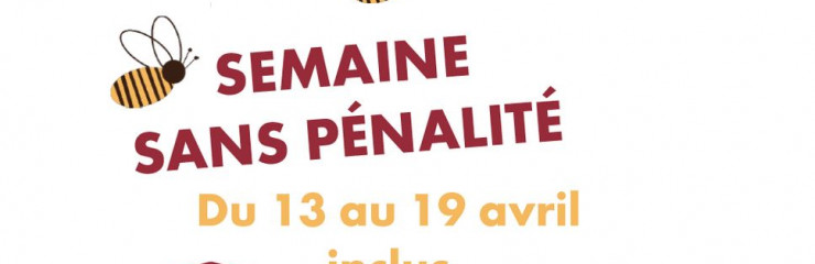 Semaine sans pénalités printemps 2026 - BSB 2026
