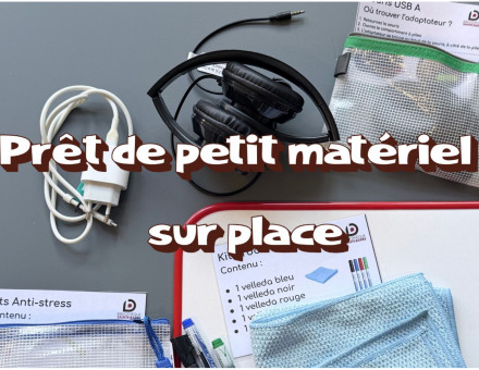 Prêt de petit matériel à la journée à la BSB - 2026