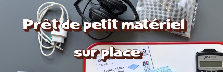 Prêt de petit matériel à la journée à la BSB - 2026