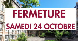 Fermeture samedi 24 octobre - BSB 2026