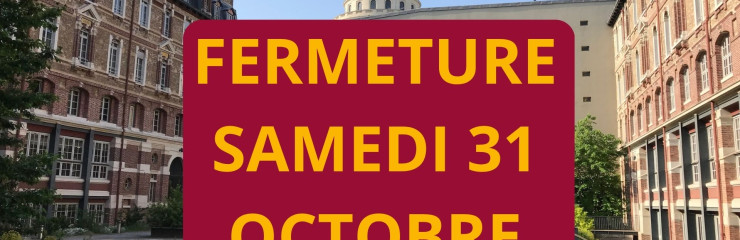 Fermeture samedi 31octobre - BSB 2026