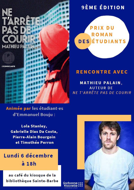 Affiche rencontre Mathieu Palain