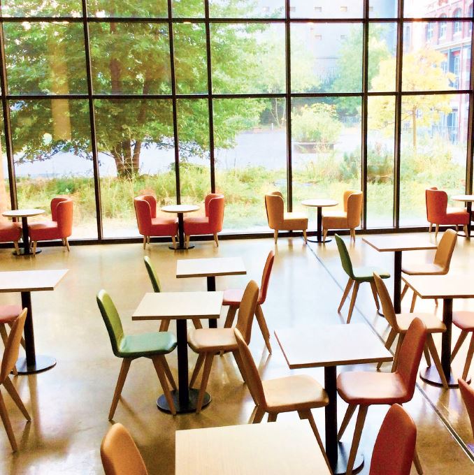 café du kiosque mobilier bibliotheque sainte barbe BSB
