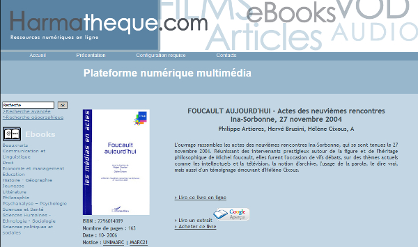 ebook Harmatheque