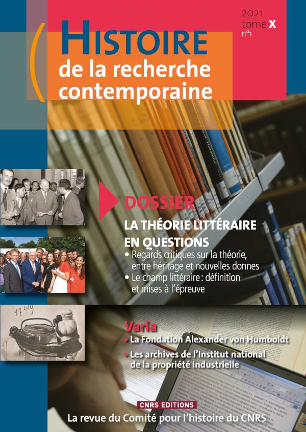 couverture Histoire de la recherche contemporaine tome X