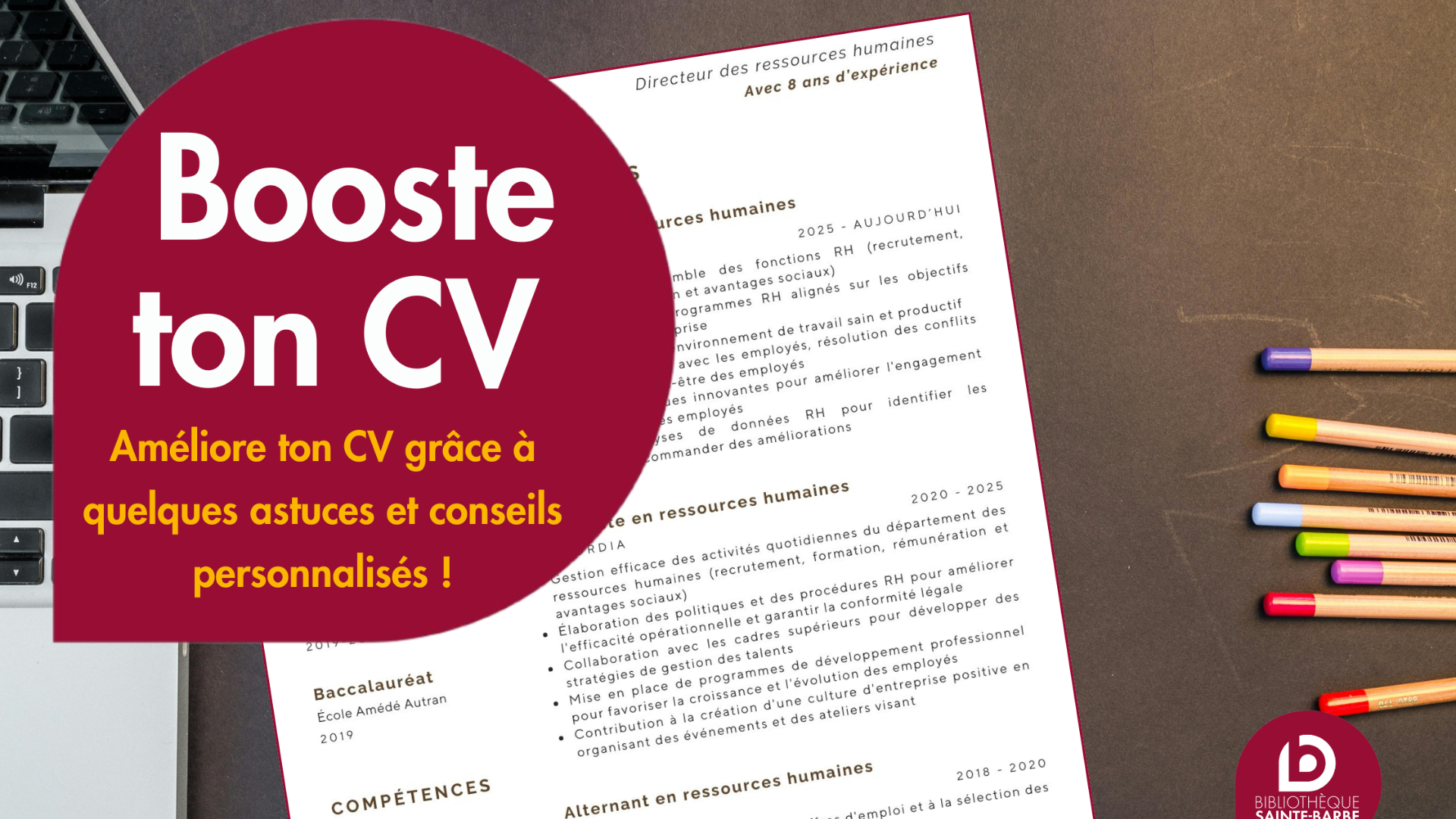 Booste ton CV