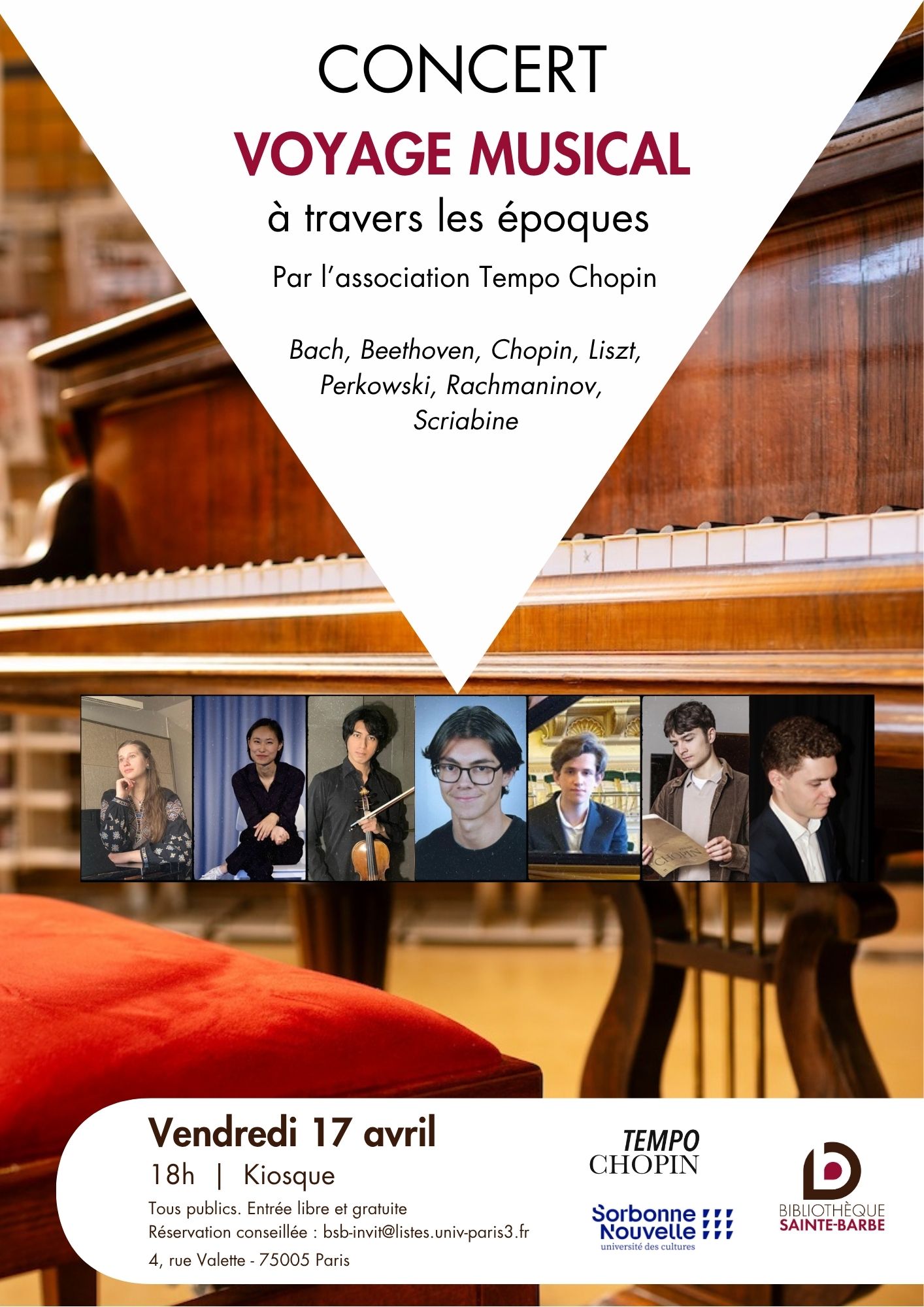 Affiche Concert Voyage musical
