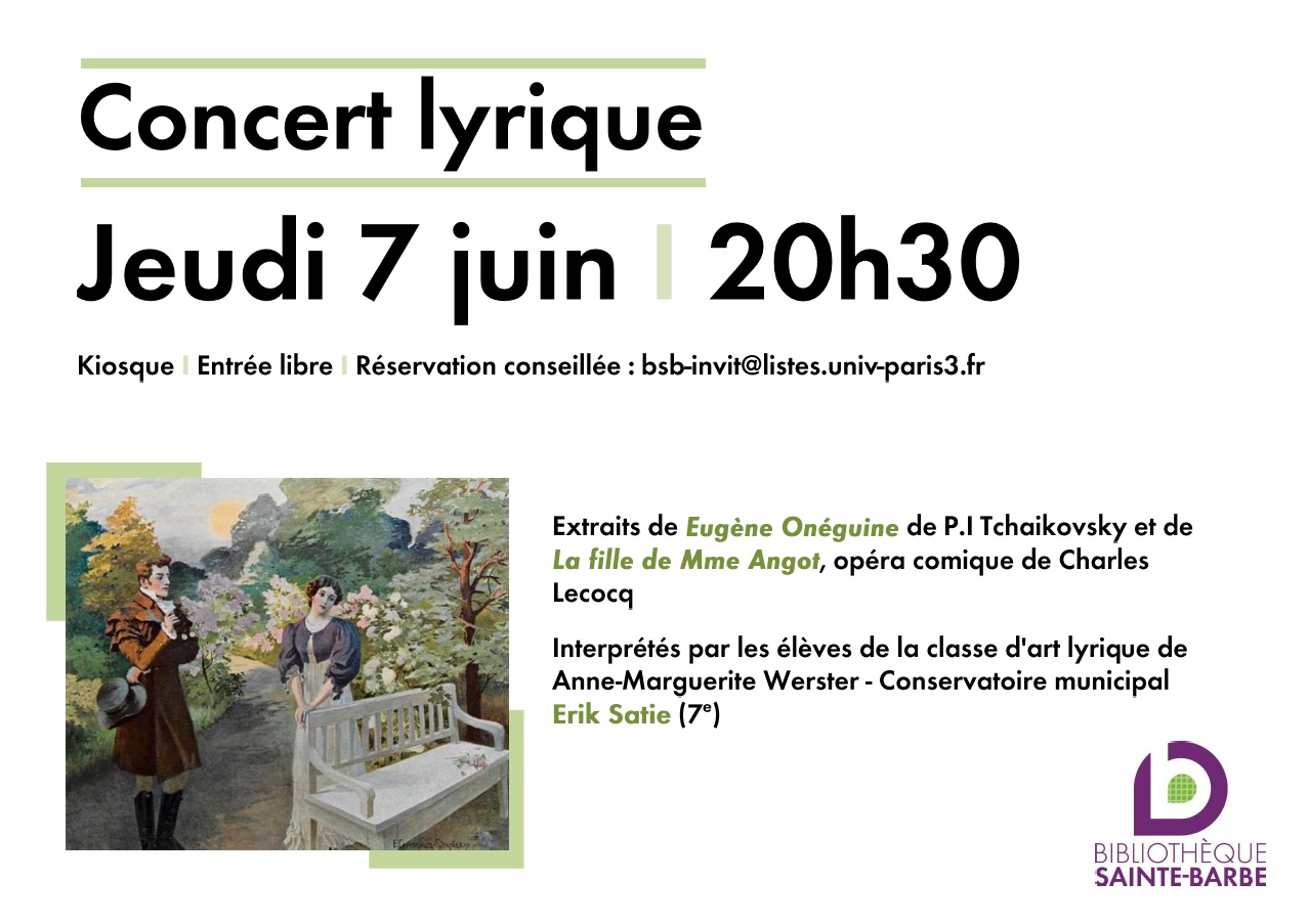 Affiche concert lyrique Mai 2018