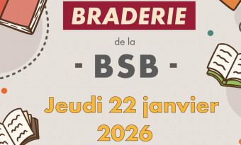 Braderie jeudi 22 janvier 2026 de 10h à 17h